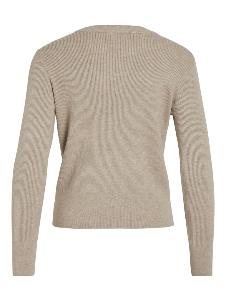 VICOMFY O-NECK L/S KNIT TOP- NOOS