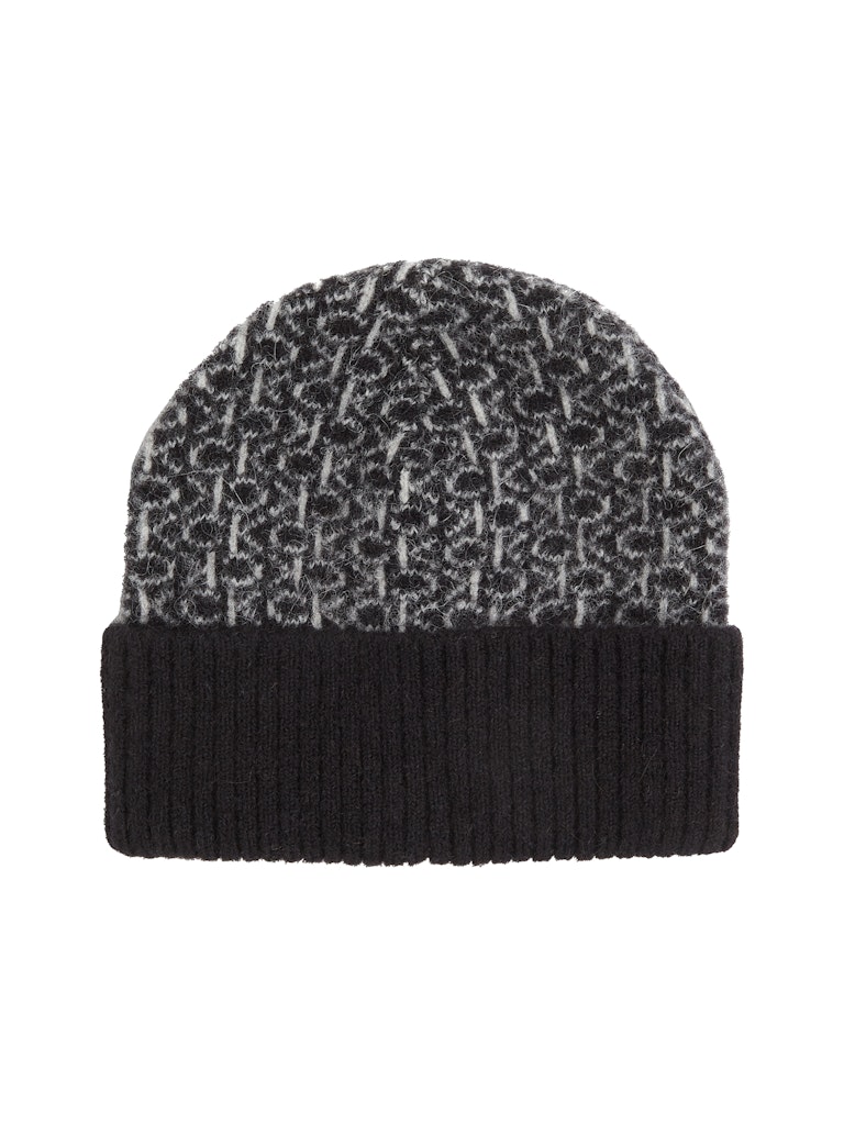 MONOGRAM FOLD TURN UP BEANIE