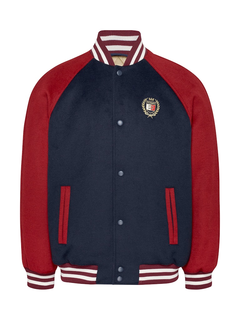 TJM WOOL BLEND CREST BOMBER