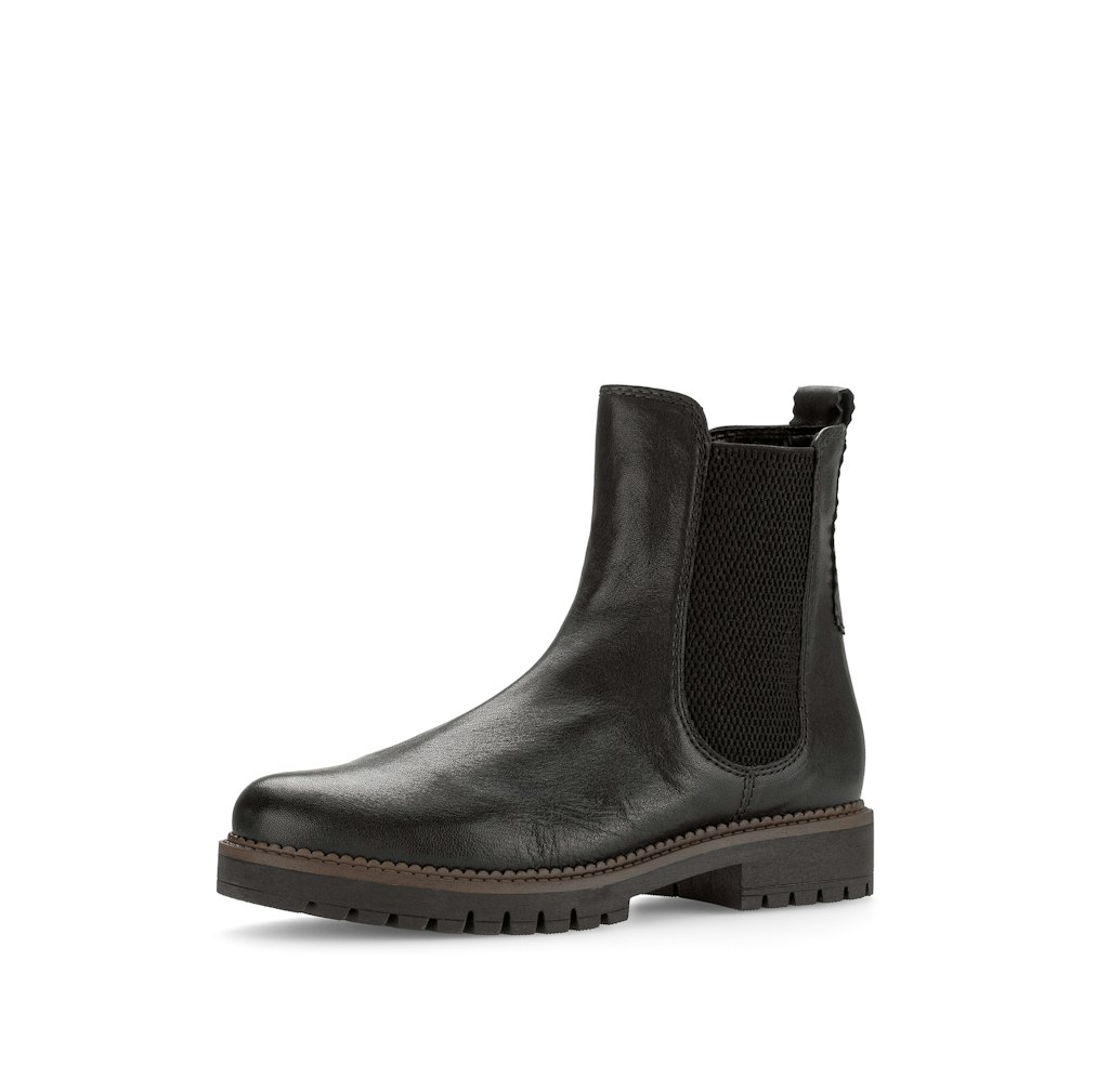 Chelsea Boots Glattleder schwarz