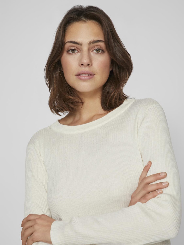 VIABELLA RIB L/S KNIT TOP - NOOS