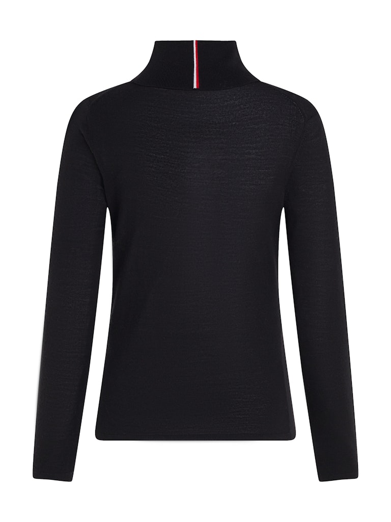 MERINO ROLL-NK LS SWEATER