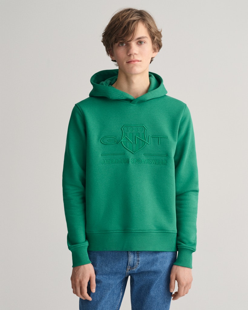 Teens Tonal Shield Hoodie