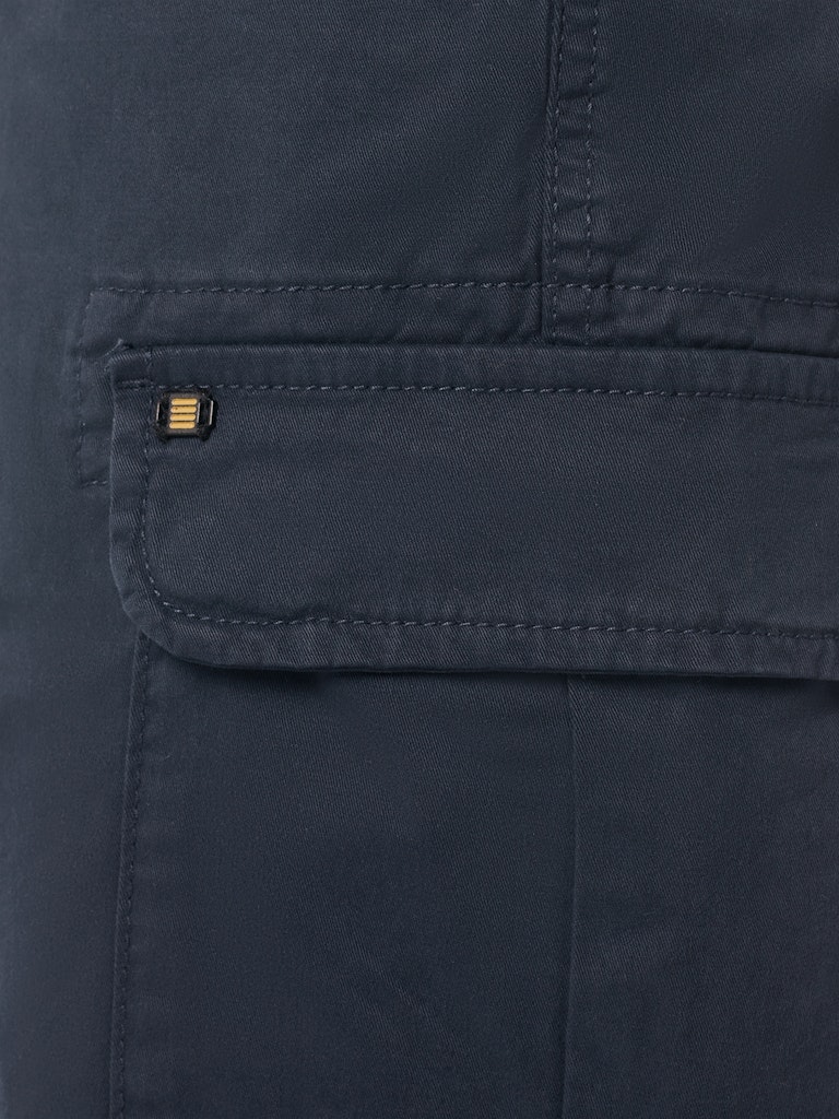 Short Cargo Garment Dyed + Stone Washed Stretch