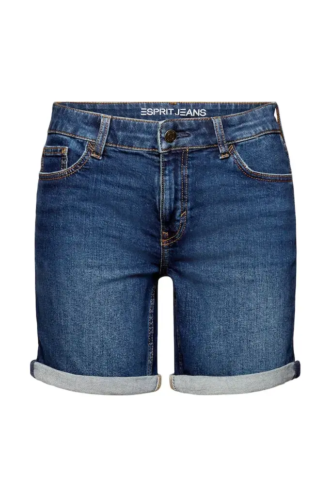 Normal geschnittene Shorts mit mittelhohem Bund