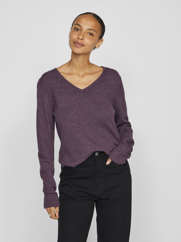 VIRIL V-NECK L/S KNIT TOP - NOOS