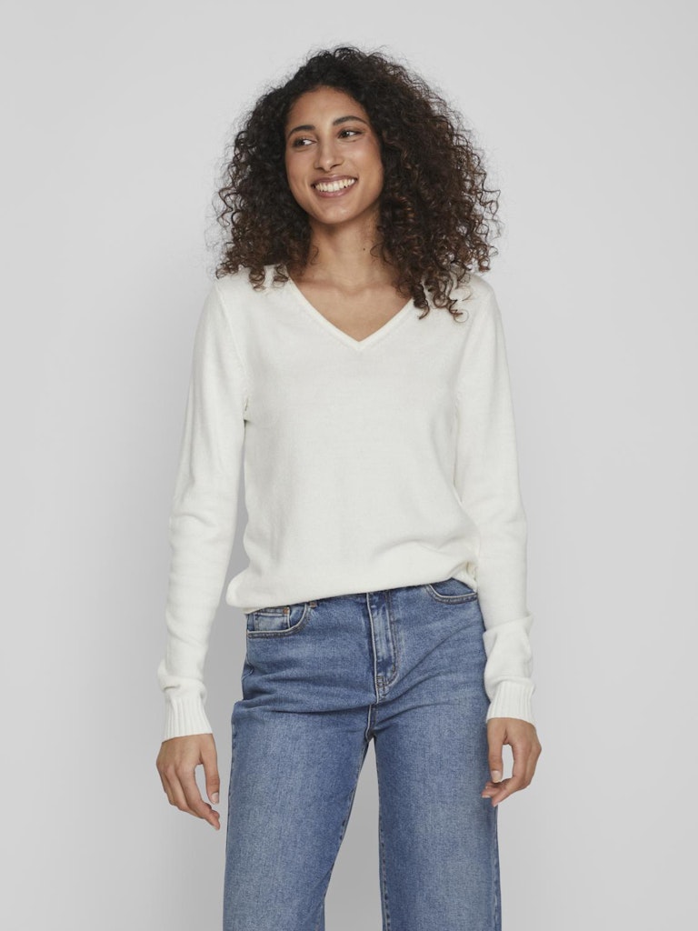 VIRIL V-NECK L/S KNIT TOP - NOOS