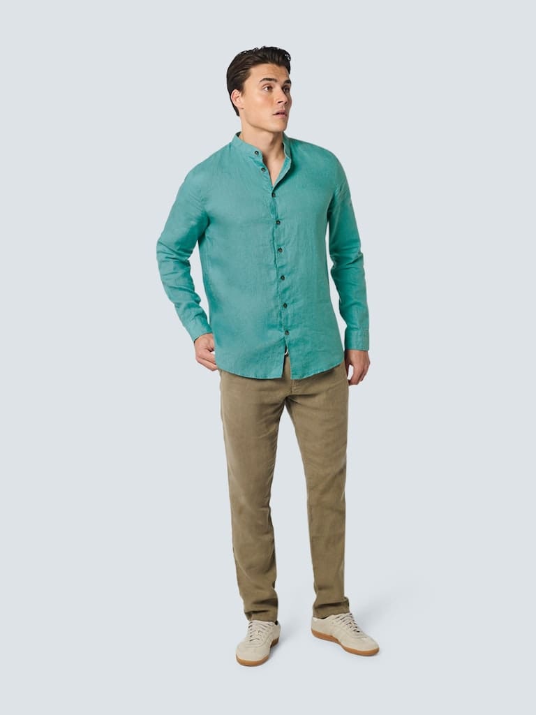 Shirt Granddad Linen Solid