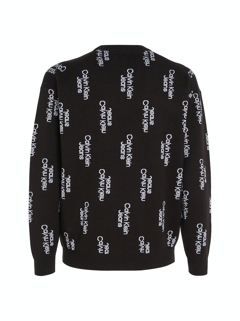 STACKED LOGO AOP SWEATER