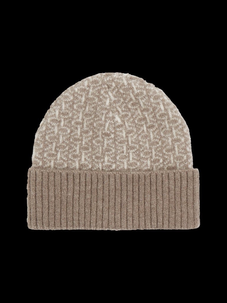 MONOGRAM FOLD TURN UP BEANIE