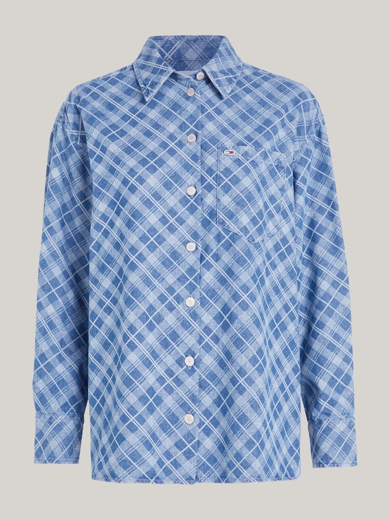 TJW TARTAN CHECK CHAMBRAY SHIRT