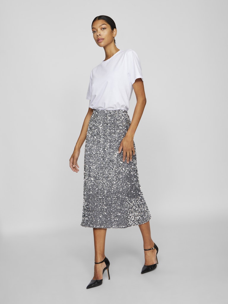 VIFAITH HW MIDI SEQUIN SKIRT/VOL