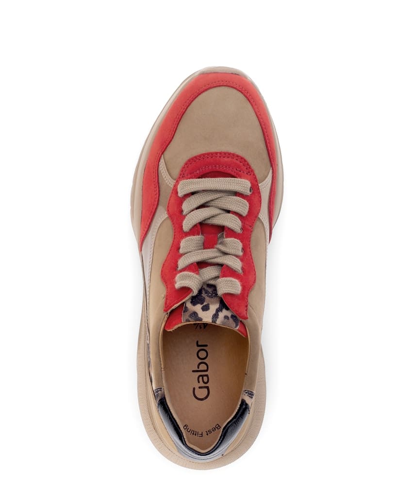 Sneaker low Materialmix Leder multicolour