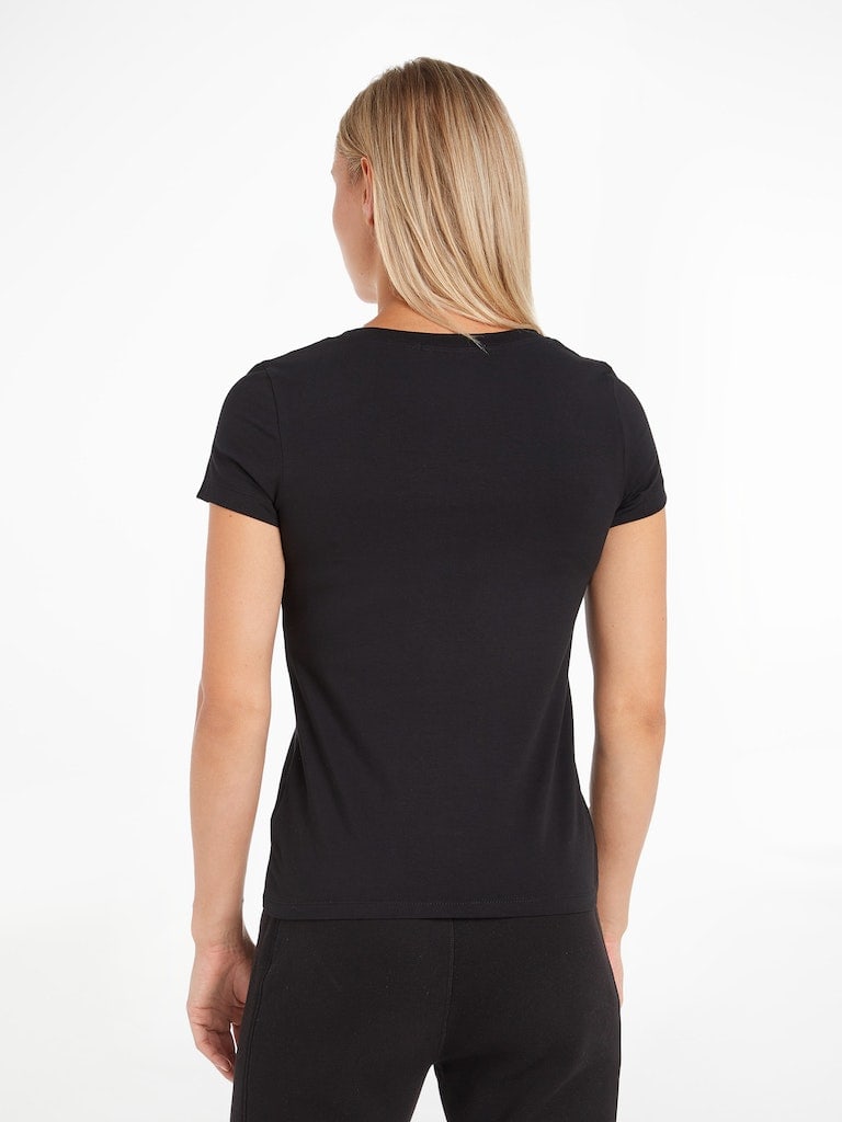 CK EMBROIDERY STRETCH V-NECK