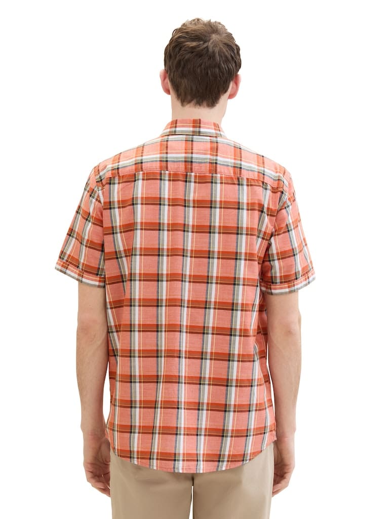 checked slubyarn shirt