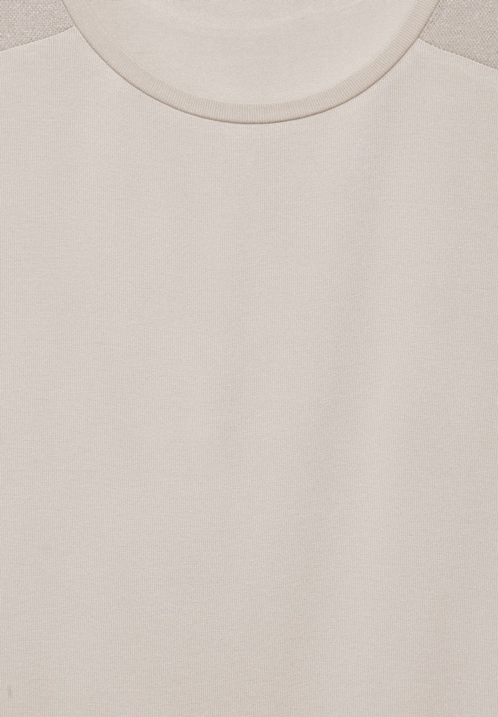 T-Shirt mit Glanz-Detail