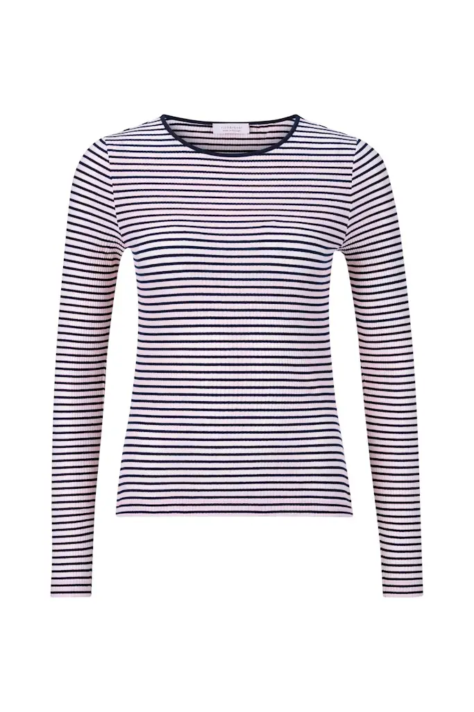 Organic Rib Longsleeve Striped