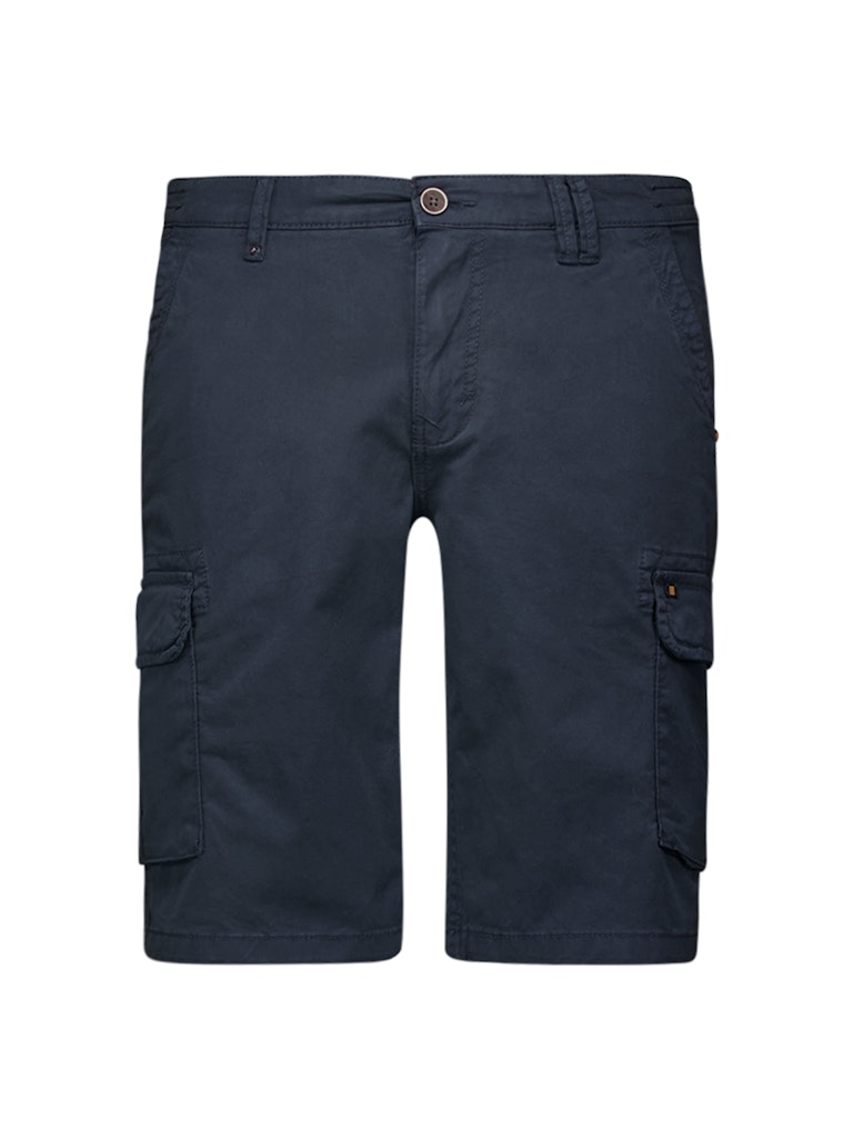 Short Cargo Garment Dyed + Stone Washed Stretch