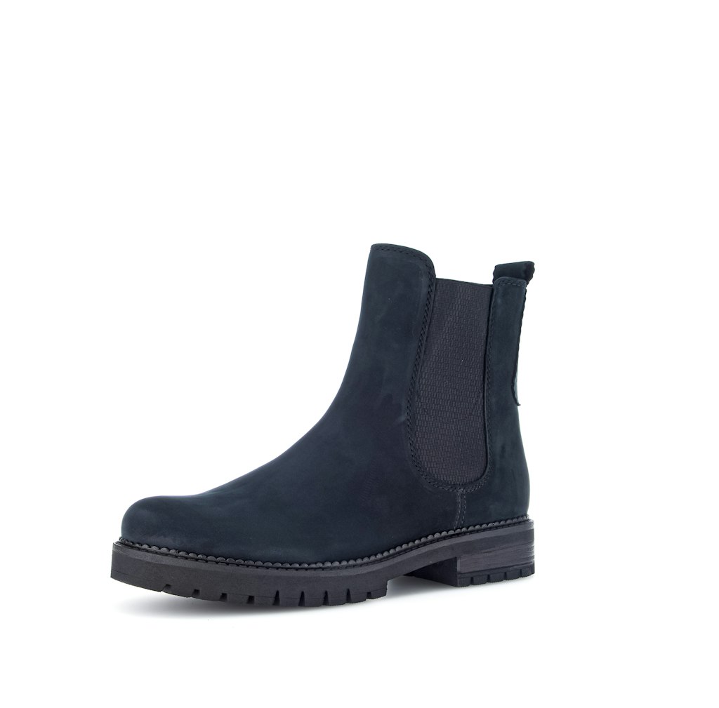 Chelsea Boots Glattleder schwarz