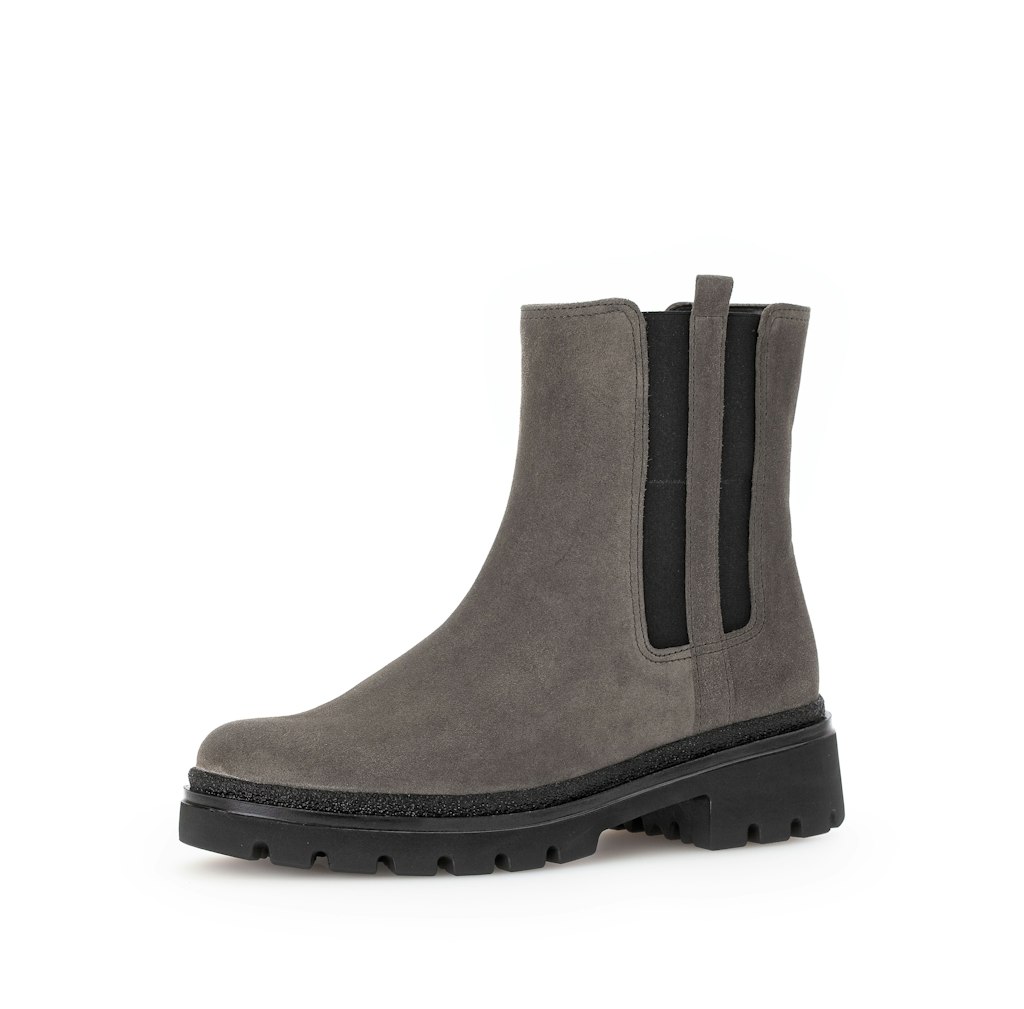 Chelsea Boots Rauleder grau