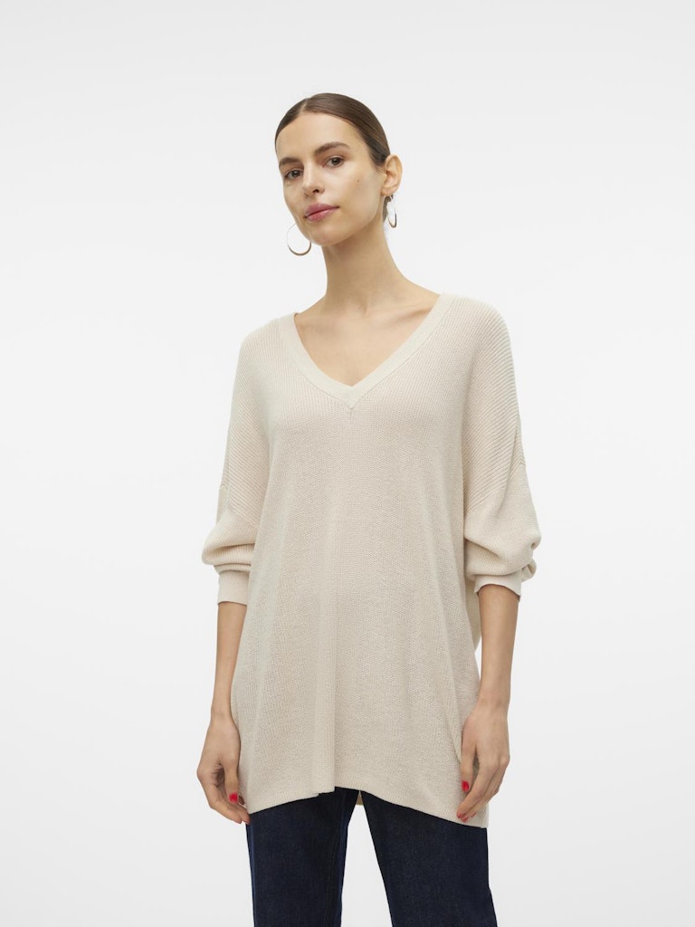 VMNEWLEXSUN 3/4 LOOSE V-NECK PULLOVER GA