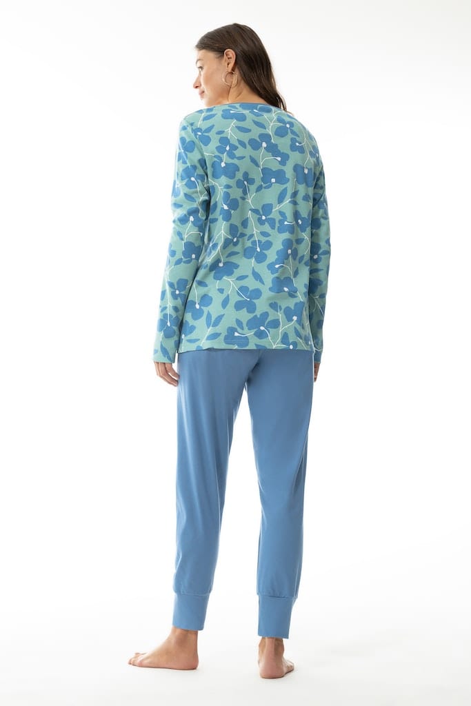 pyjama 7/8 length, long sleeve