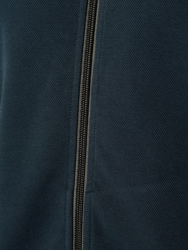 Sweater Full Zipper Twill Jacquard