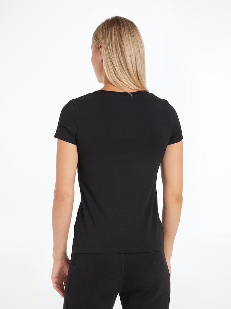 CK EMBROIDERY STRETCH V-NECK