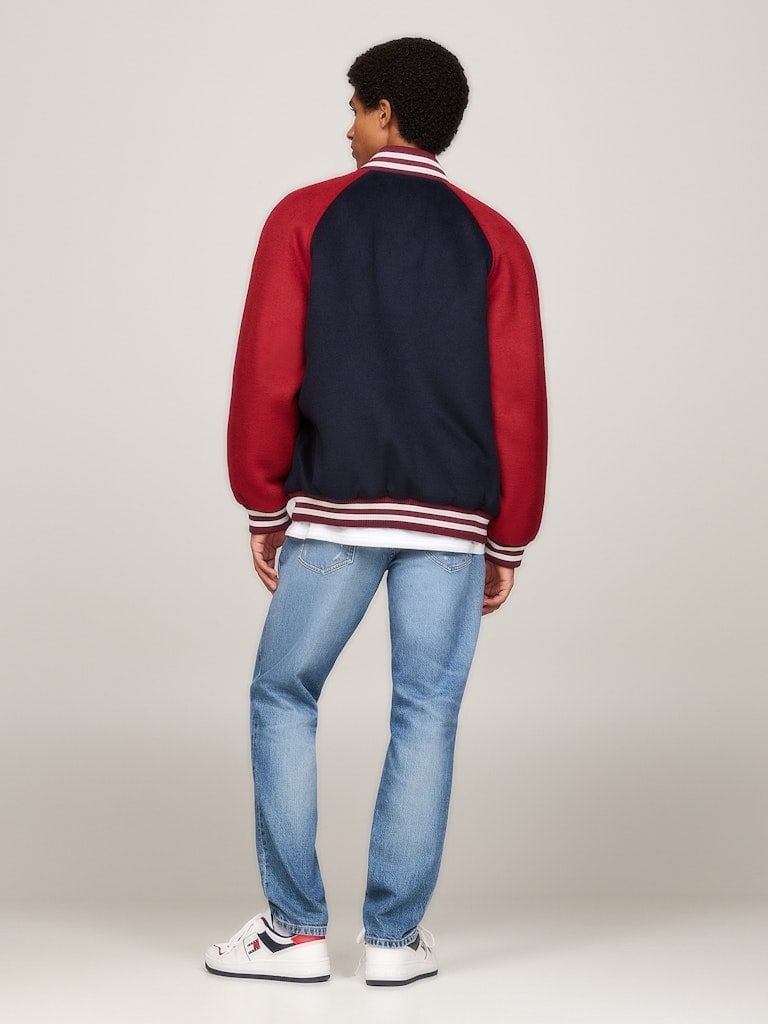 TJM WOOL BLEND CREST BOMBER