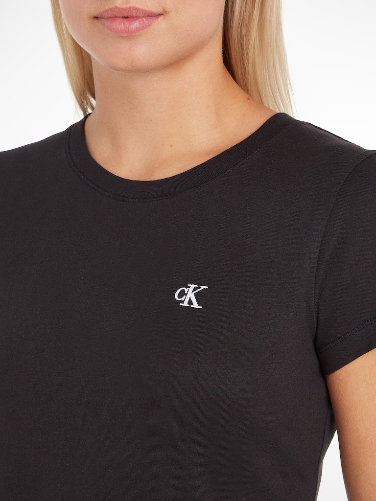 CK EMBROIDERY SLIM TEE