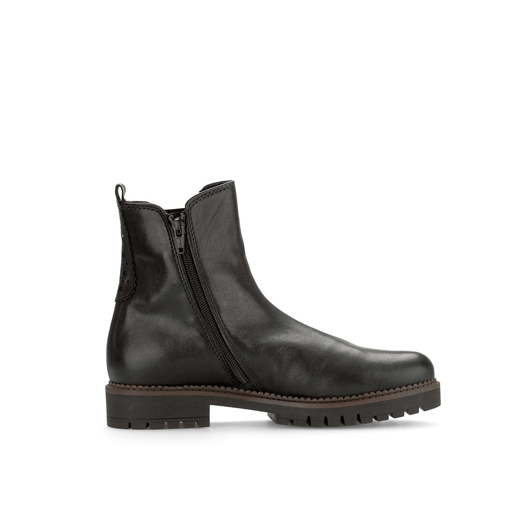 Chelsea Boots Glattleder schwarz