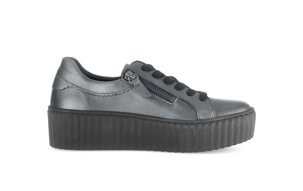 Sneaker low Lackleder schwarz