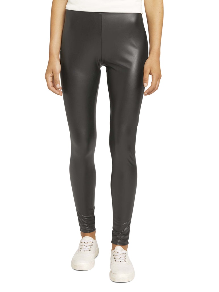 Leggings in Lederoptik