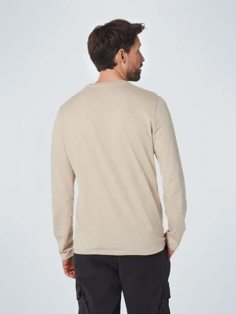 T-Shirt Long Sleeve Crewneck Slub