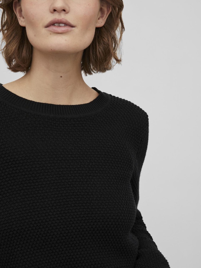 VIDALO O-NECK L/S KNIT TOP- NOOS