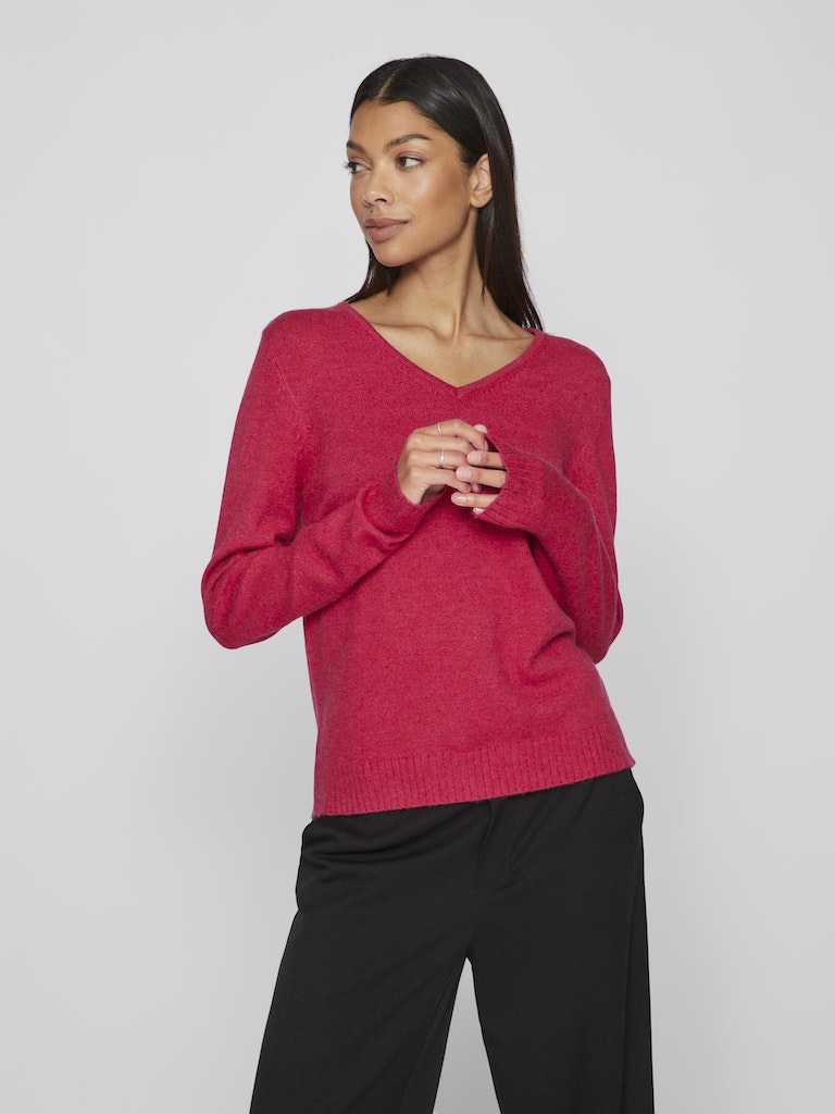 VIRIL V-NECK L/S KNIT TOP - NOOS