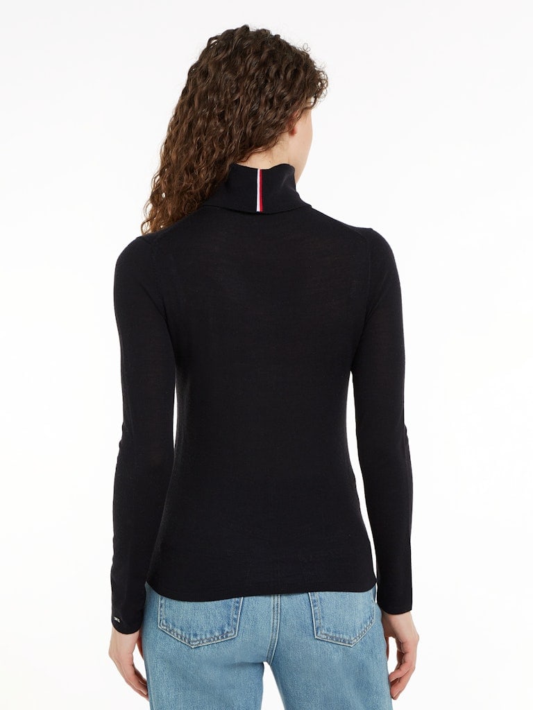 MERINO ROLL-NK LS SWEATER