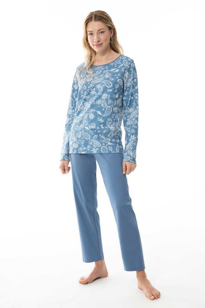 pyjama 7/8 length, long sleeve