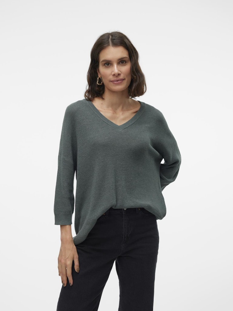 VMNEWLEXSUN 3/4 LOOSE V-NECK PULLOVER GA