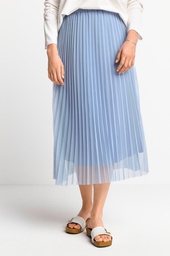 Tulle plissee skirt