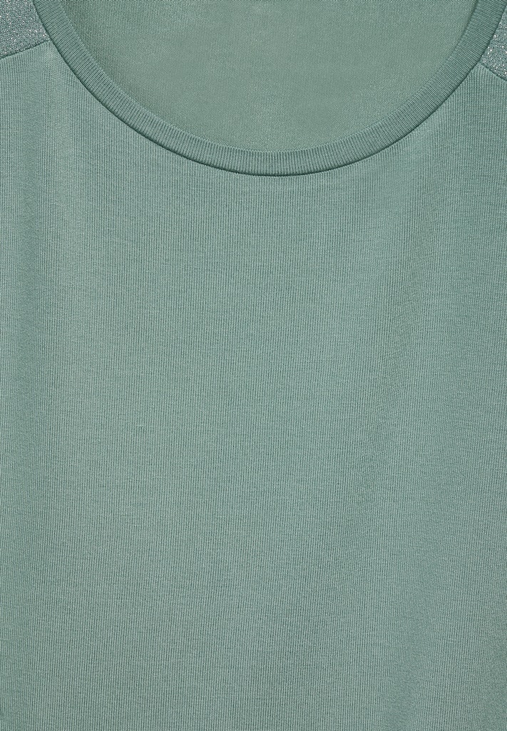 T-Shirt mit Glanz-Detail