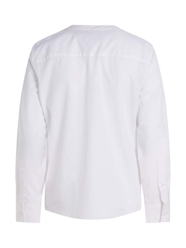 COLLARLESS POPLIN REGULAR SHIRT