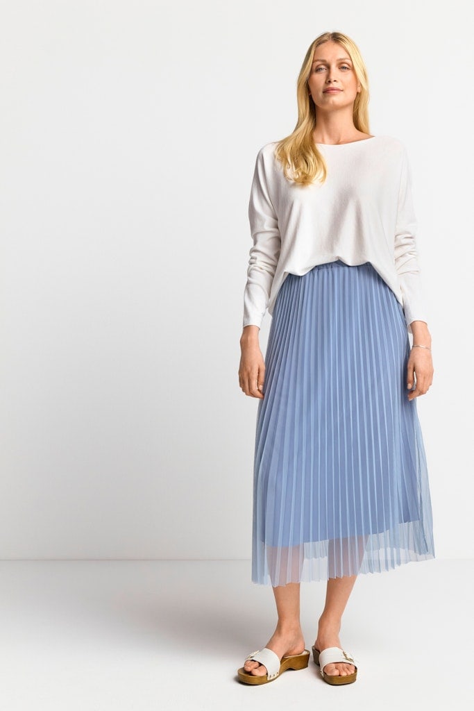 Tulle plissee skirt