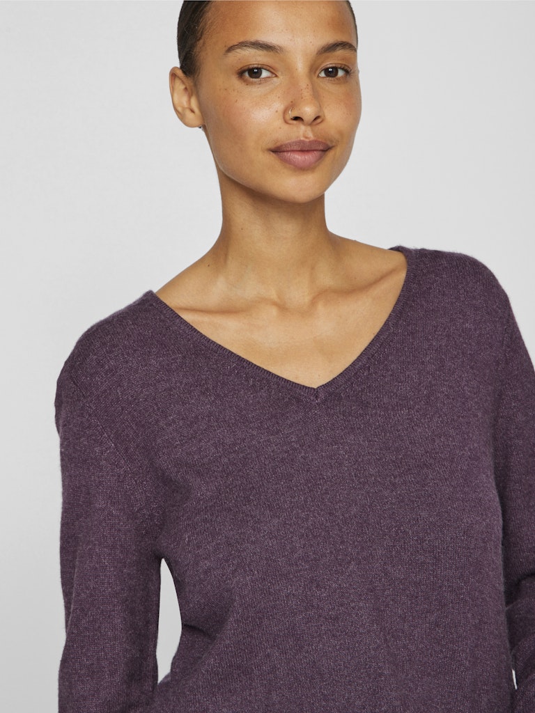 VIRIL V-NECK L/S KNIT TOP - NOOS