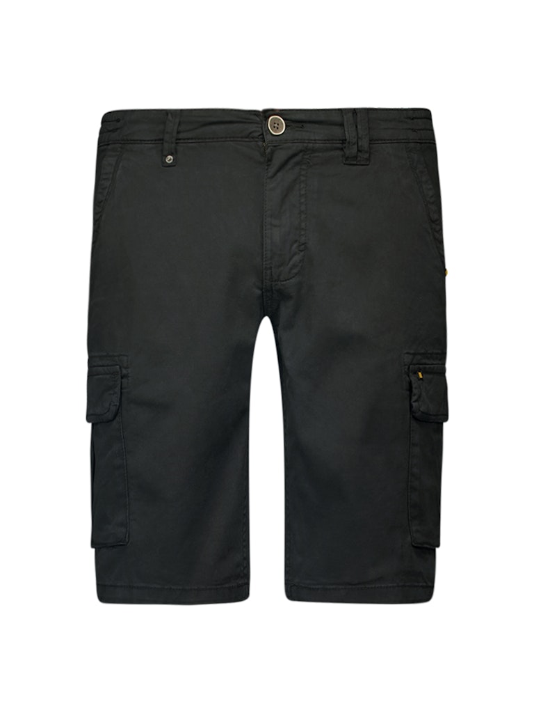 Short Cargo Garment Dyed + Stone Washed Stretch