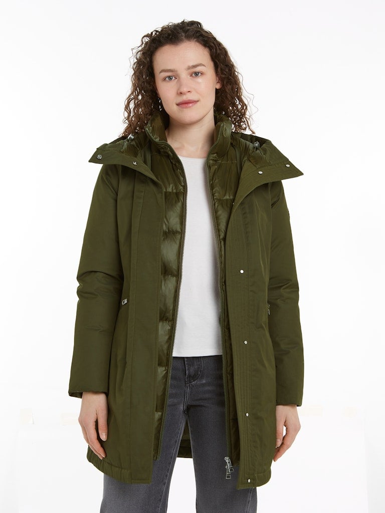 NYLON MIX PADDED PARKA