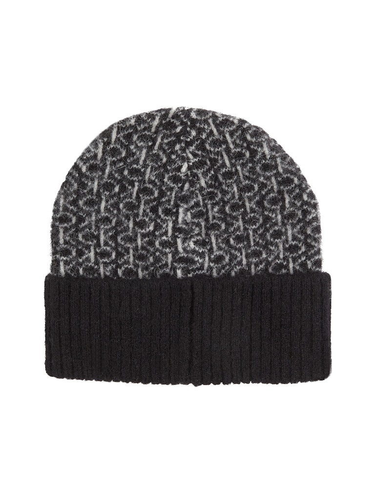 MONOGRAM FOLD TURN UP BEANIE