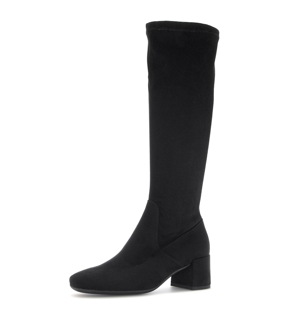 elegante Stiefel Lederimitat grün