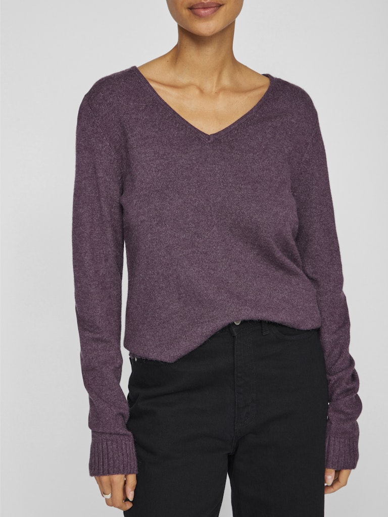 VIRIL V-NECK L/S KNIT TOP - NOOS