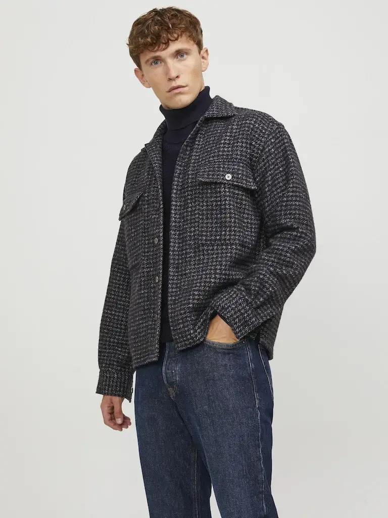 JPRBLUJACKSON WOOL OVERSHIRT L/S LN